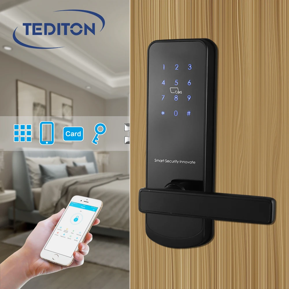 WiFi Keyless App Digital Door Lock APP Password Lock Pin Code Electronic Smart online door lock