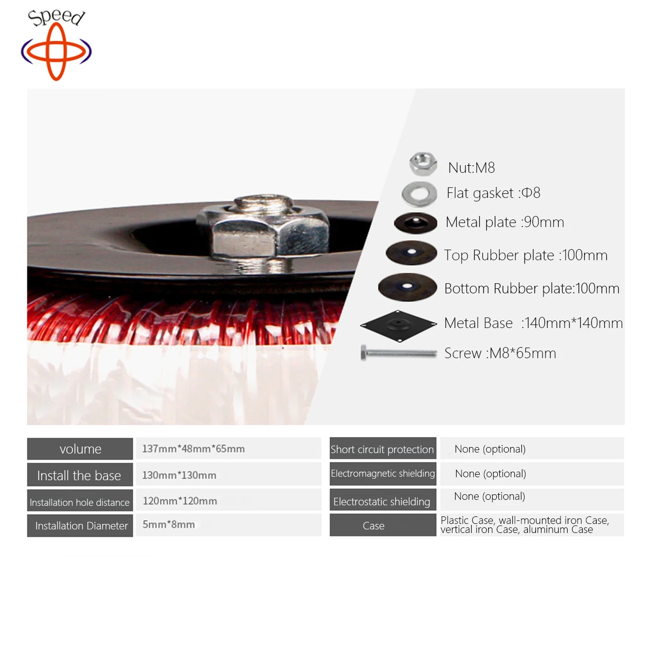 OEM ODM Toroidal Step Down Transformer up Copper wire High