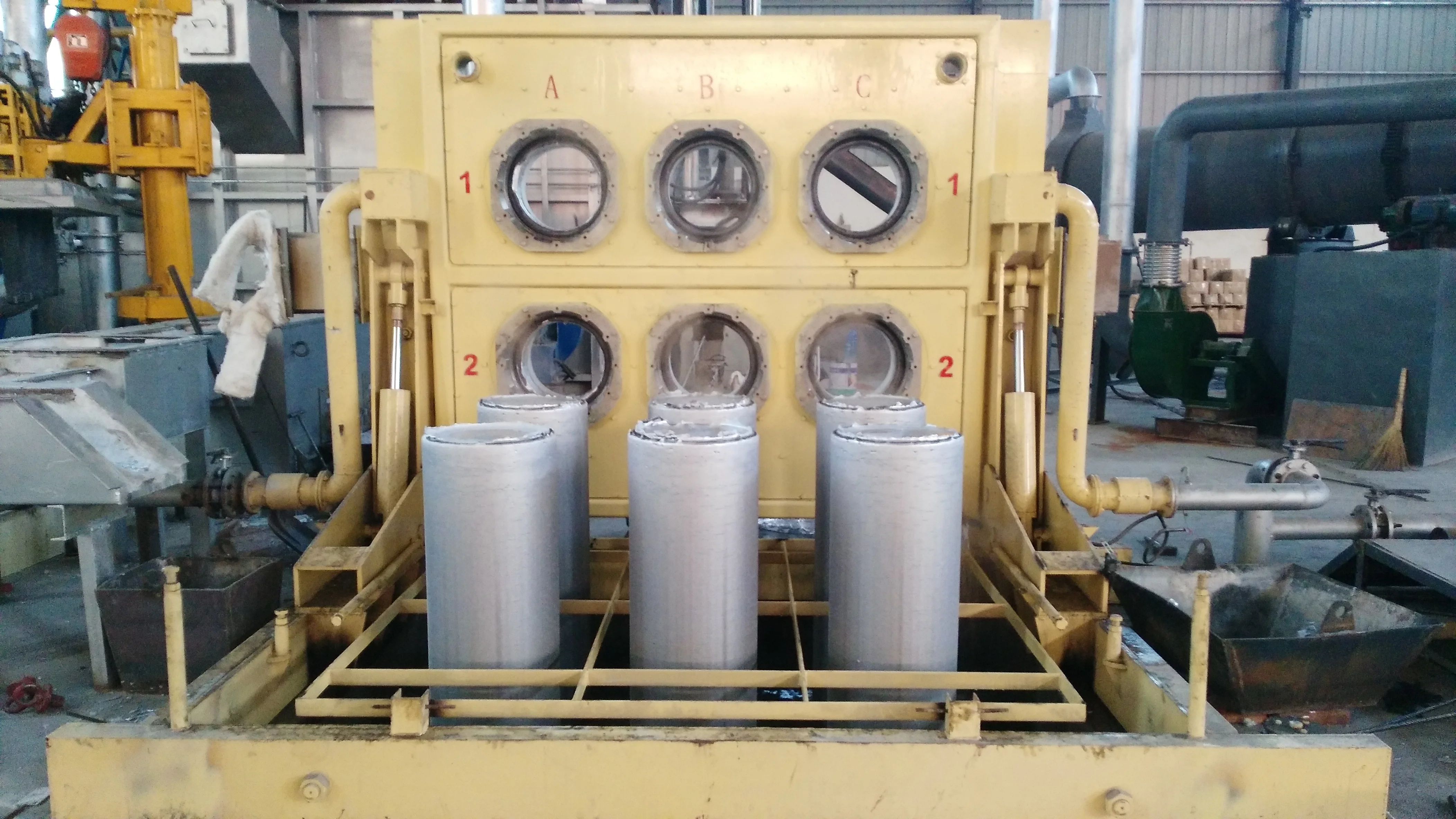 Tilting Aluminum Melting and holding Furnace