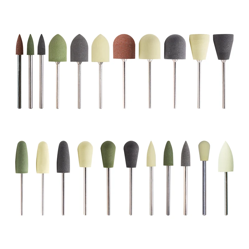 Professional Pedicure Clean Nail Art Manicure Practice Tools Nail Mat Silicone Polisher Nail Drill Bits For Polishing Skin