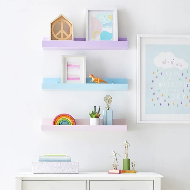 Плавающие полки настенный фотовыступ набор поп-цветов