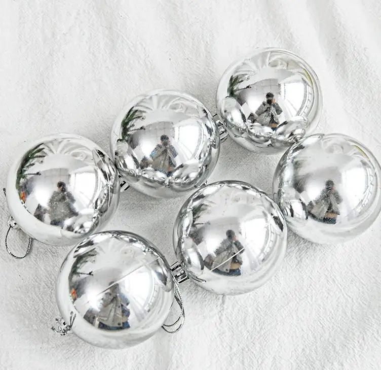 Christmas Baubles Ornament Silver Ball Party Home Garden Decoration Christmas Ball For Christmas Tree Decoration