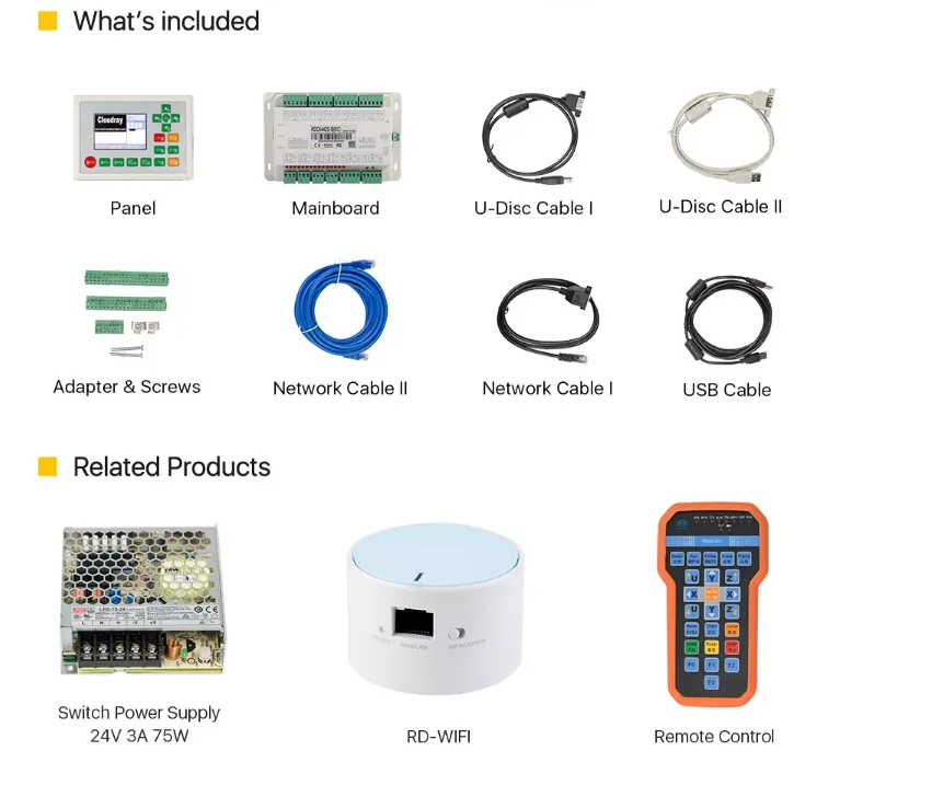 RD CO2 Laser Machine Controller Ruida 6442G 6445G agent price