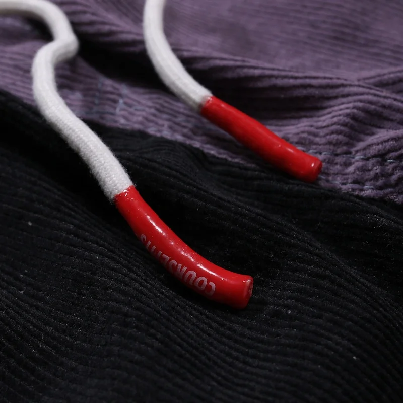 Low Moq Spring Autumn Hot Sale Mens Long Colorblock Corduroy Casual Straight Pants