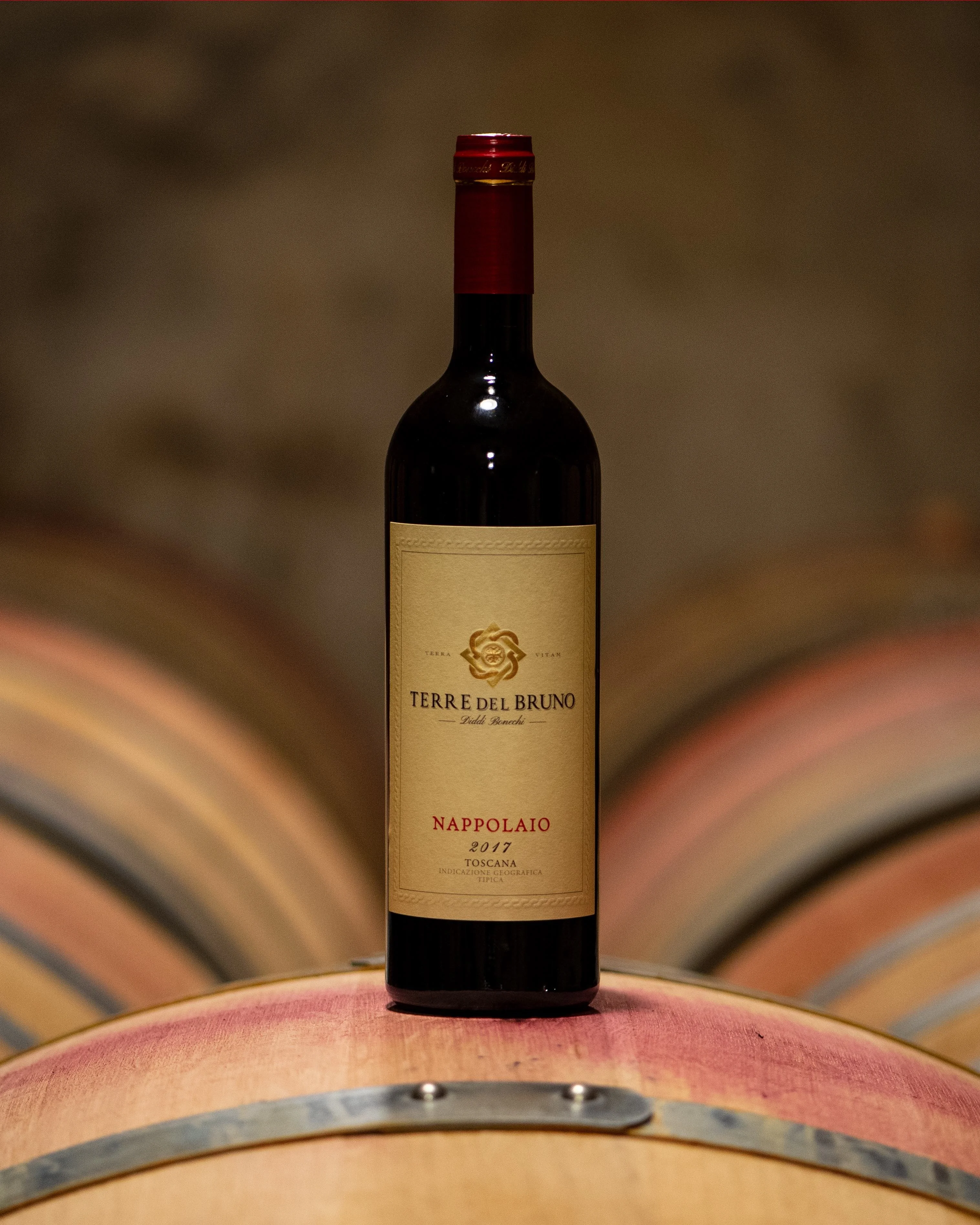 Italian Red Wine Red Tuscan IGT Sangiovese Nappolaio 0.750 litres bottles alcoholic drink GVERDI Selection Made Italy Red Wine