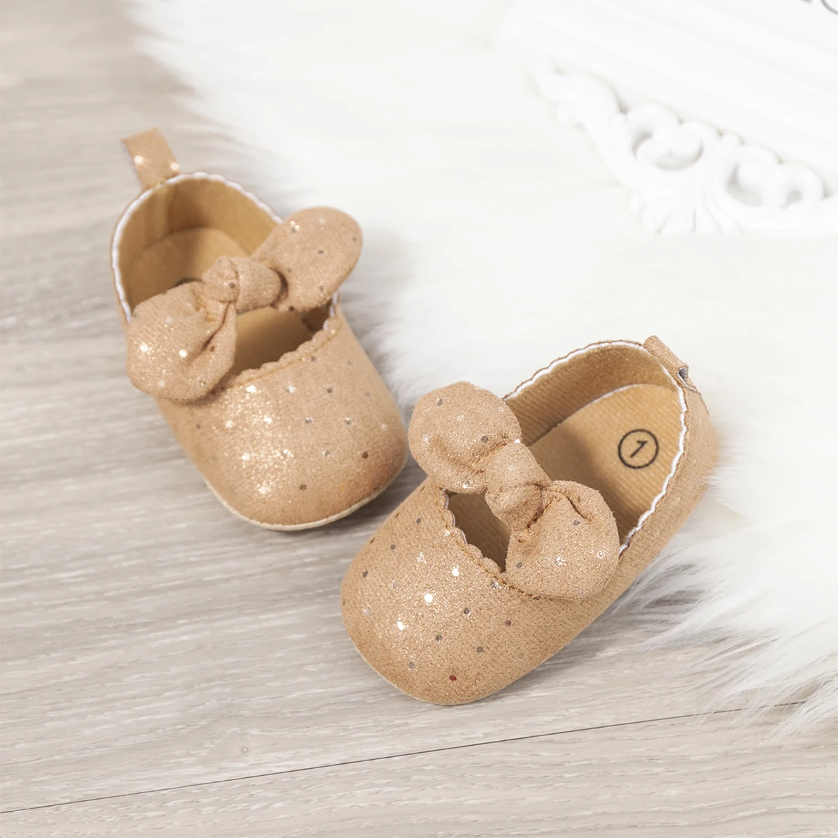 Hot Sale Bow Princess Shoes Baby Dress Shoes Light Weight Anti-slip Sole Newborn Baby Dresses Shoes