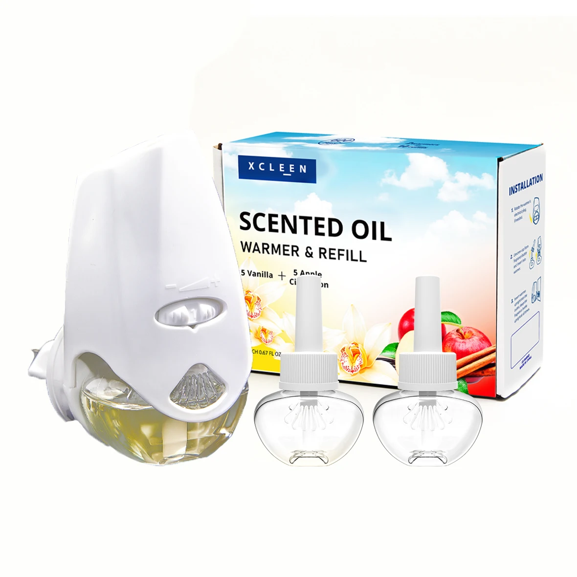 All Natural Wall Plug In Air Freshener Electric Diffuser Machine With Essential Oils Refills