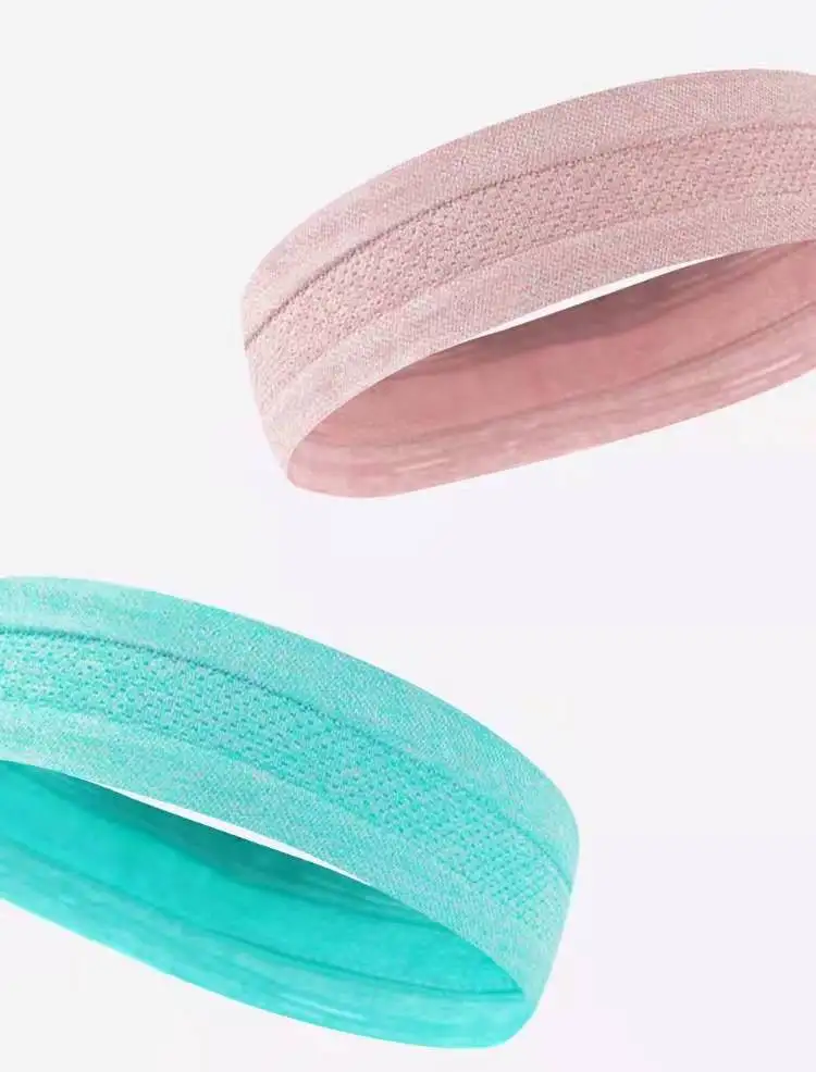 Custom logo elastic headbands headtie comfortable fabric Hair Cool Head Tie sports Headband for men