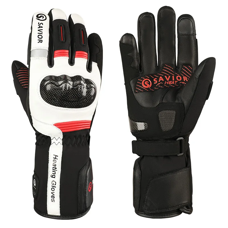 Winter Motorcycle Gloves Touchscreen Rechargeable Electric Heated Riding Motorcycle Gloves for Men