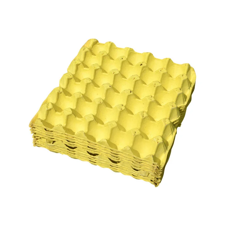 Disposable Paper Pulp Bulk Egg Flats Tray for 30 Cells Chicken Eggs Durable Reusable Containers Accept Labels