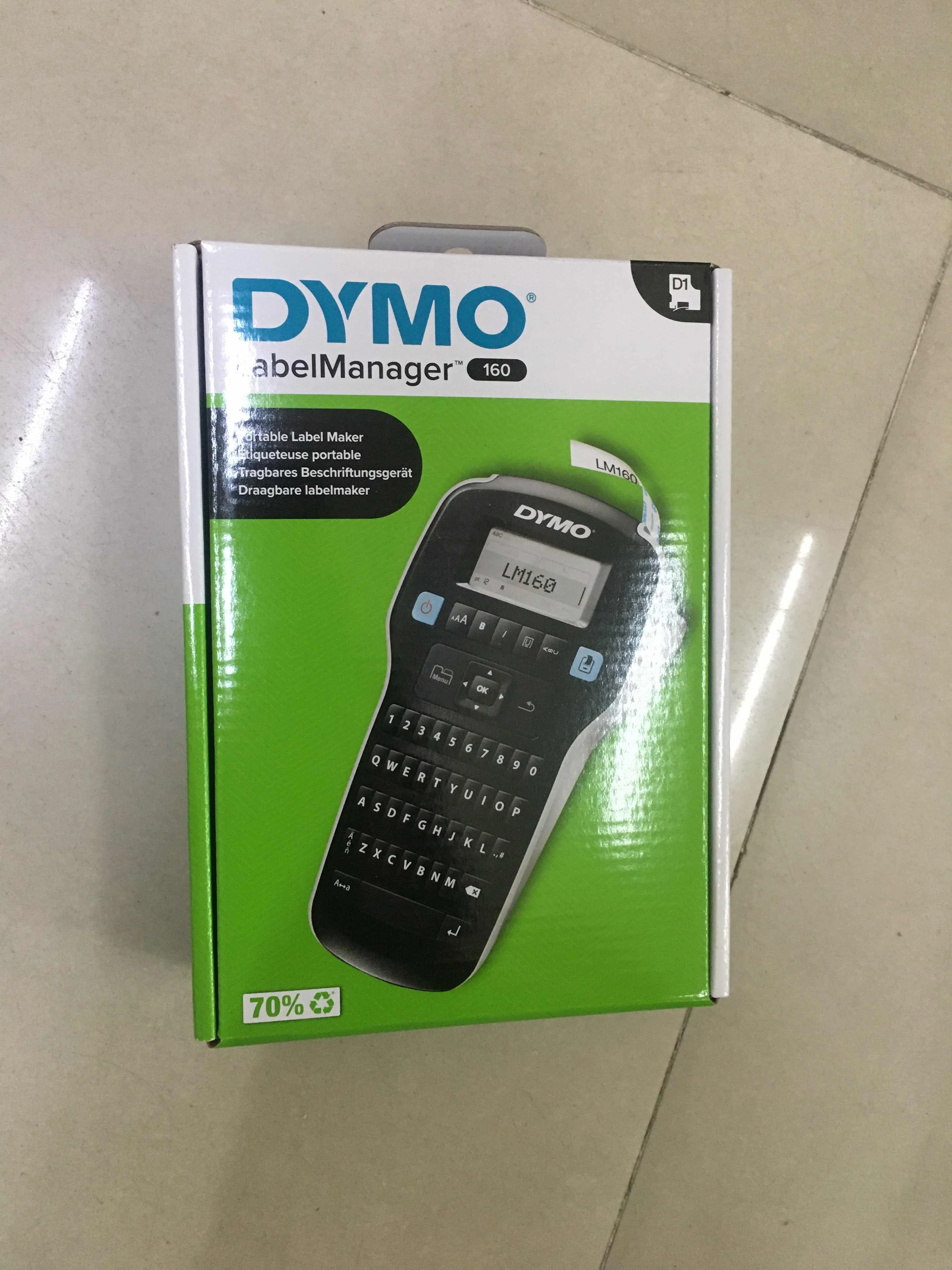 LM160 English Keyboard portable label printer Easy-to-use label maker with fast-formating keys DYMO LabelManager 160
