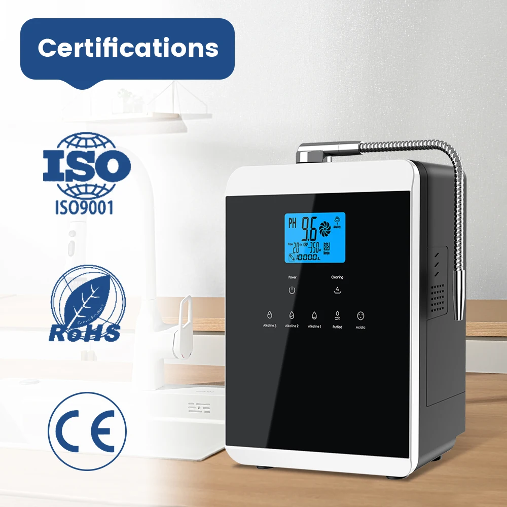 Cawolo Platinum Coating 5/7/11 Plates Alkaline Water Ionizer PH Level 4.5~10.5 Kangen Water Machine