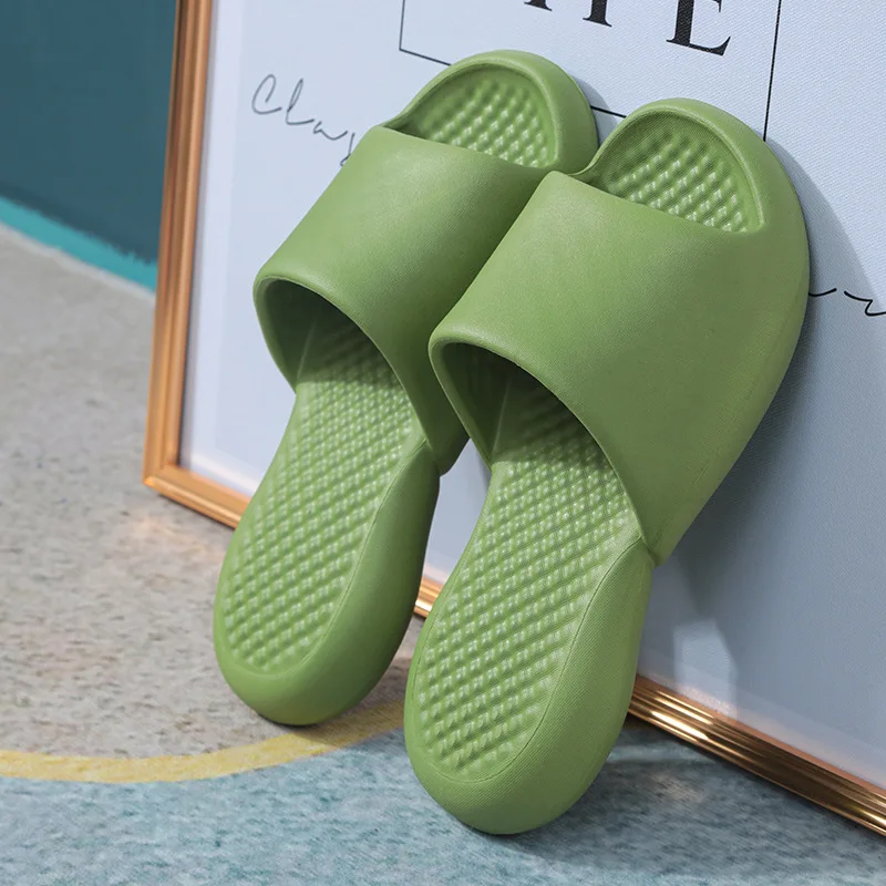 Оптовая продажа, модные Нескользящие резиновые тапочки на толстой подошве для женщин и мужчин