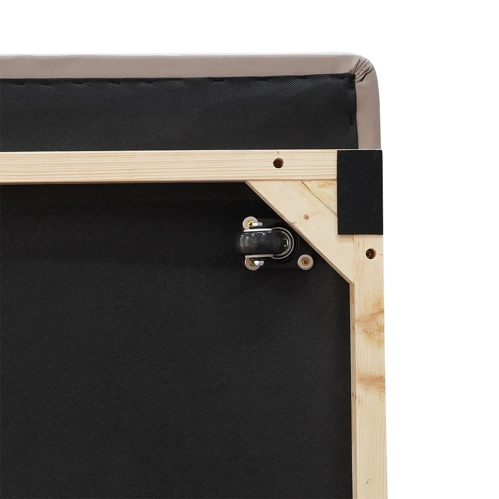 New Design Slat Bed Base Without Headboard Plywood Synthetic leather Hotel Bed Base