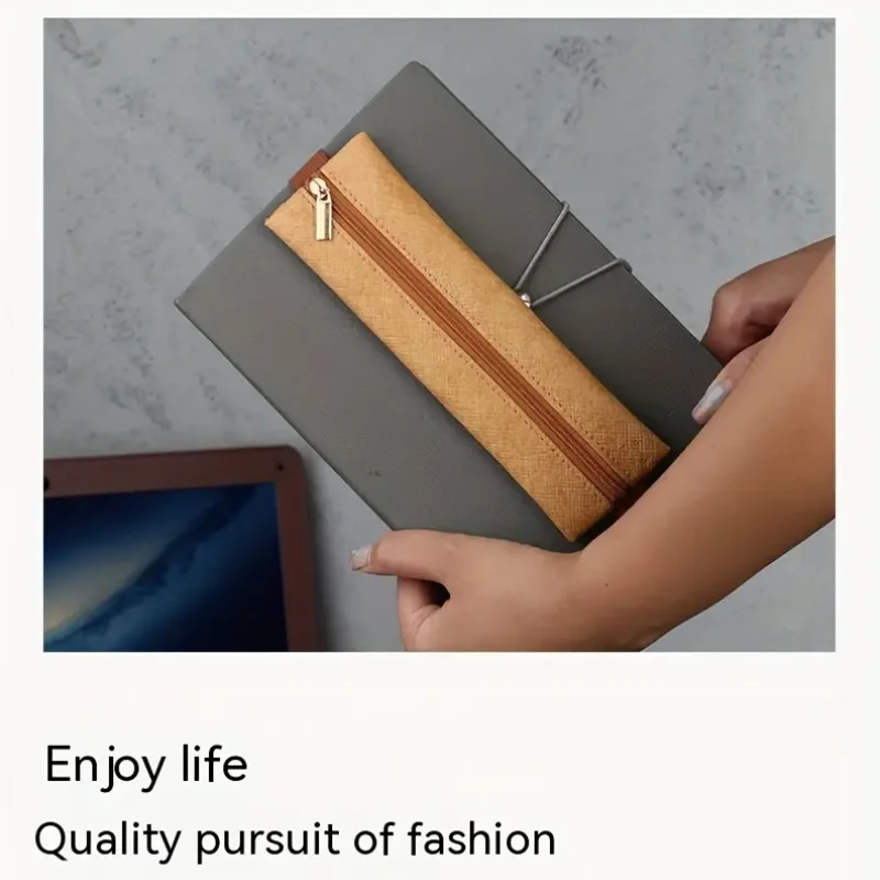 Mini Dupont Paper Pencil Case Notebook Student Pen Bag With Strap Small Portable Stationery Storage Bag