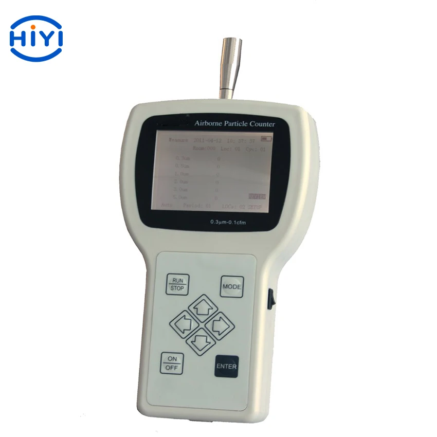 HiYi H630 Particle Size 0.3um 5.0 um 1.0 um 2.0um 3.0um 5.0um 10.0um 0.1 CFM 6 Channel Laser Particle Counter