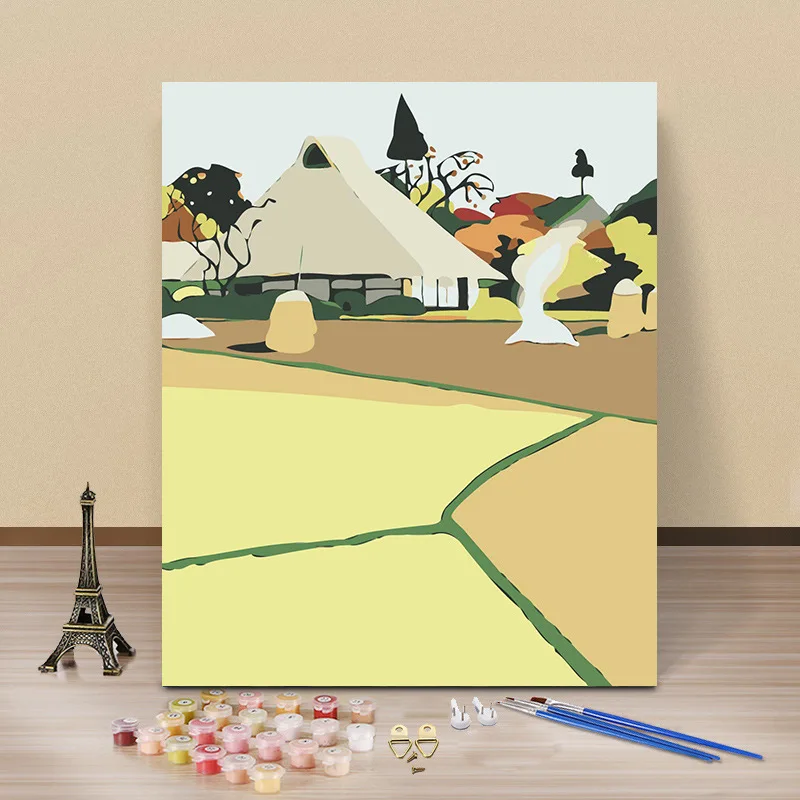 Amazon Hotsale Digital Paintings Cheap DIY Handmade Acrylic painting Tabletop Decorations Canvas Paintings by Number