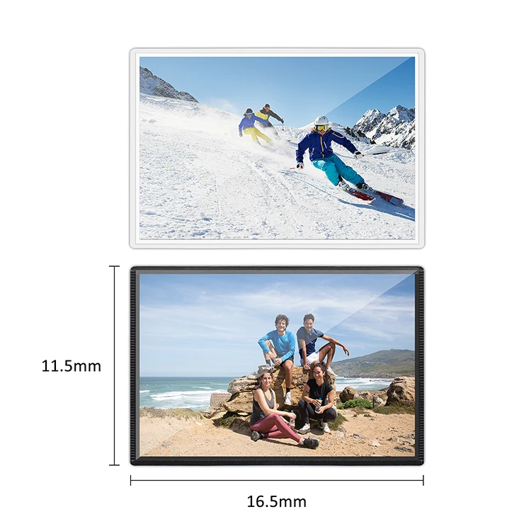 Square Photo Frame With Mat Black Poster Frames PVC Picture Frames For Wall Home Office Decor