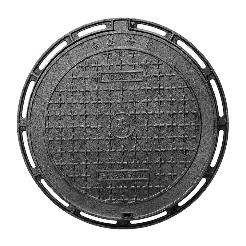 Round wholesale manhole cover square manhole cover drainage antifouling cast iron manhole cover customization