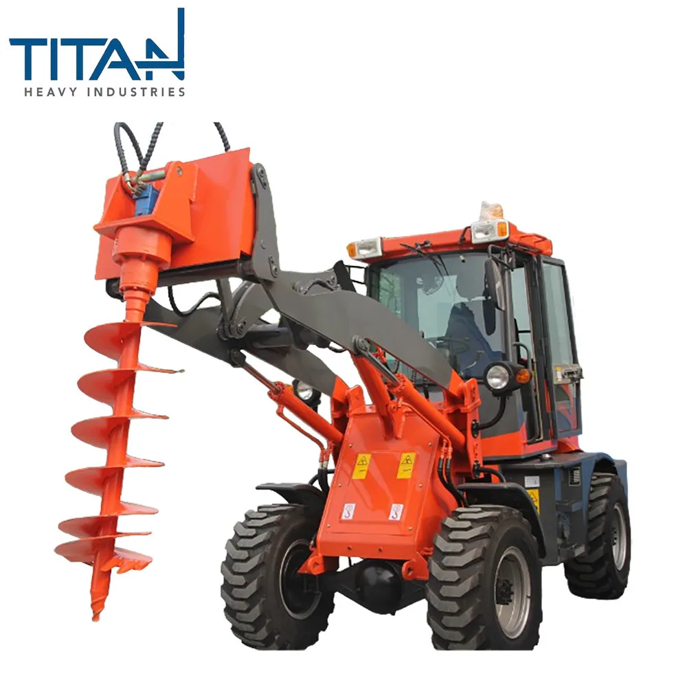 Loader attachments can be customized including a trailer fork a hydraulic wood grab fork  European-style quick hitch