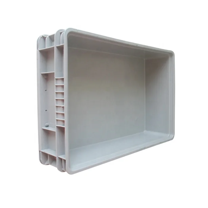 QS Wholesale Euro Heavy Duty Stackable Plastic Crate Buy Stock Parts Tote Custom Bins for Sale Storage Bins for Warehouse