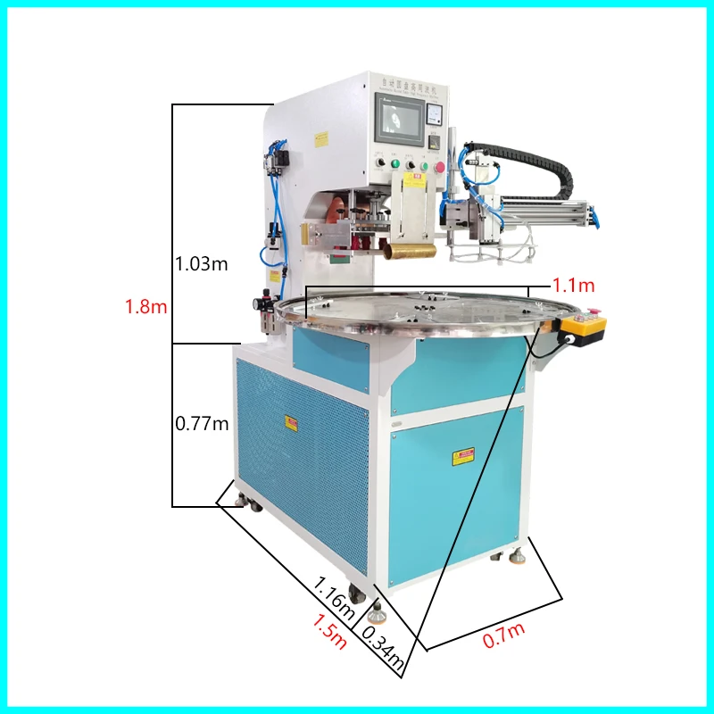 high frequency welding machine with automatic rotary table