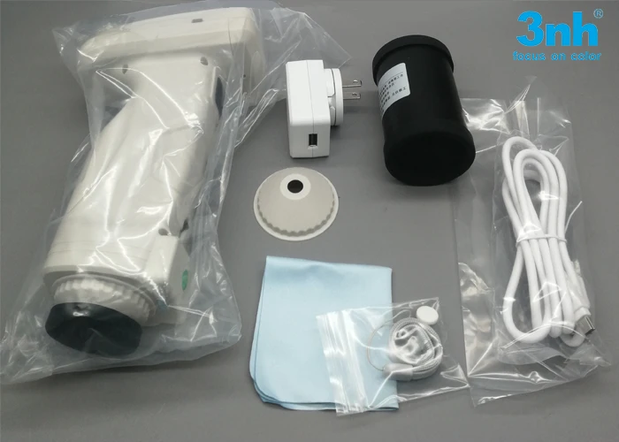 4mm aperture spectrophotometer 3nh food texture color analyzer TS7600 Color Matching Machine