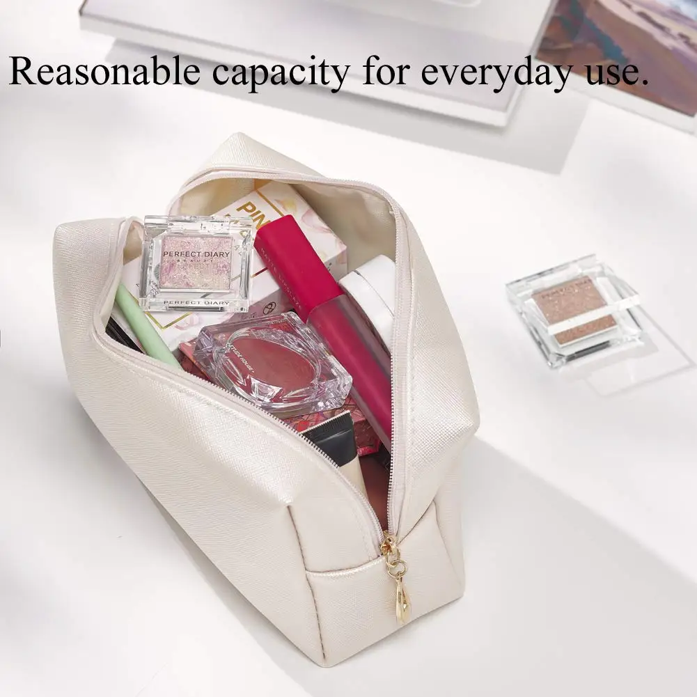 Custom Women Makeup Pouch PU leather Girl Travel Makeup bag Design Logo Printed Cosmetic Bags & Cases