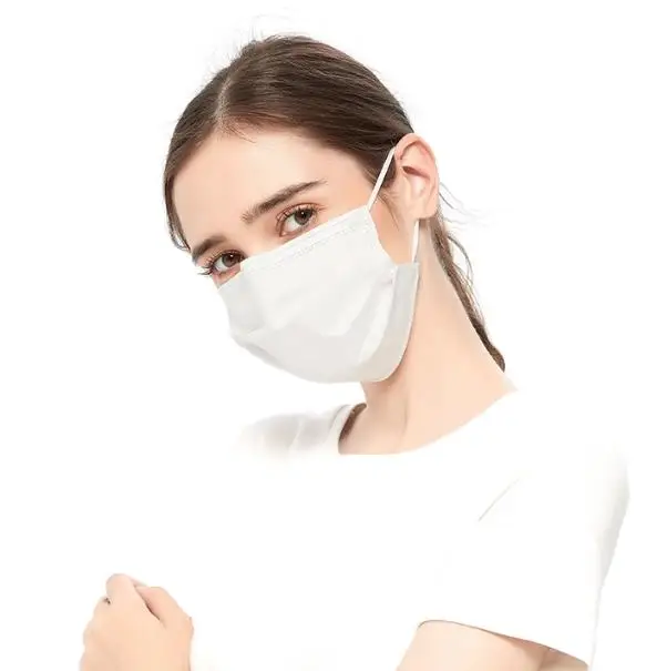 Medical 3 Ply Face Mask Non Woven Disposable Earloop Facemask Ce Class II Ultraviolet Light PE 2 Years EN14683