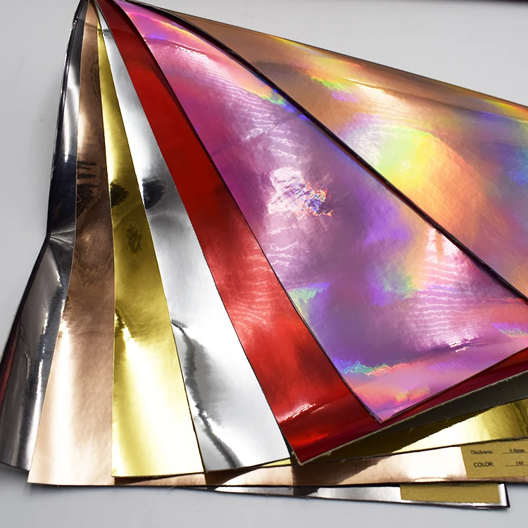 ECO Pearly TPU + Color Changing Pu Mirror Leather for Garment Leather Upholstery Finished Home Textile Decorative Waterproof