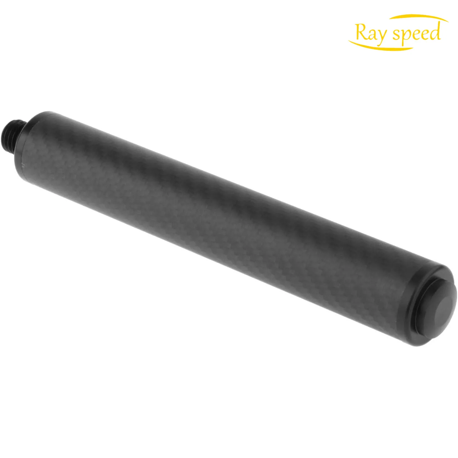 Rayspeed Professional Black Pool Cue Extension Carbon Fiber Billiards Extension Billiard Accessories