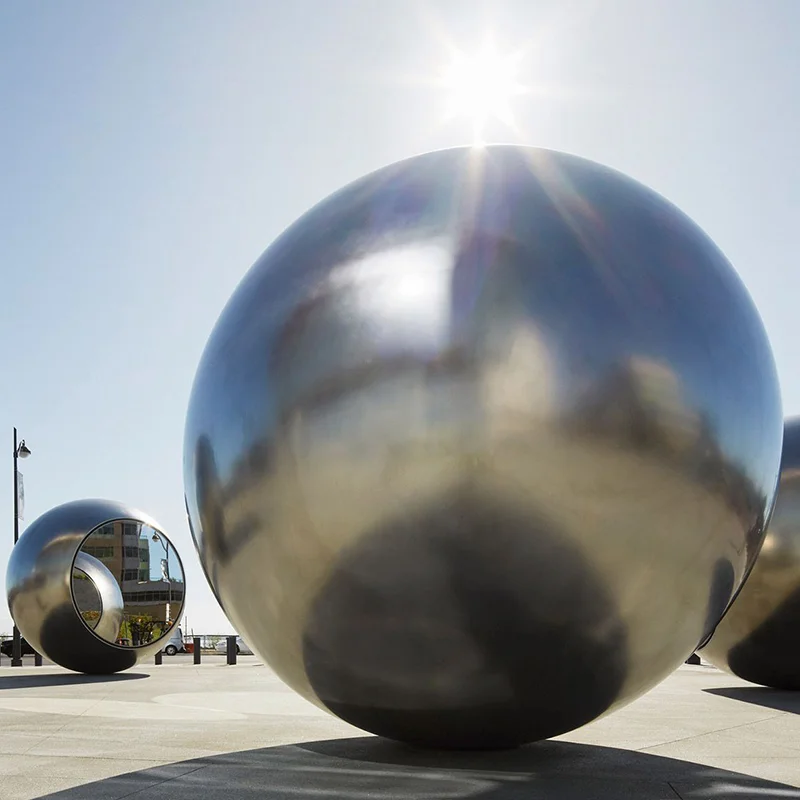 Stainless Steel Sculpture Sphere Hollow Railing Ball Decoration Ss Hollow Ball