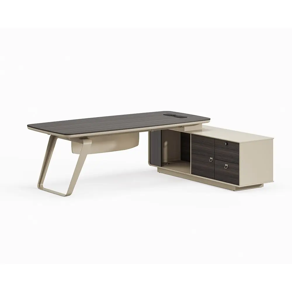 Деревянная офисная мебель современный стиль компьютерный стол босс менеджер офисный исполнительный