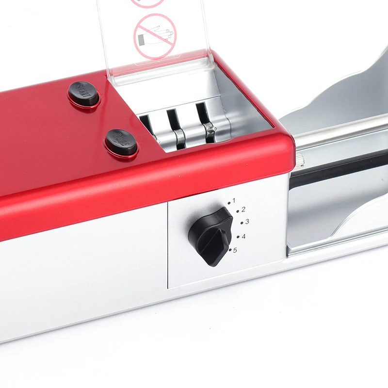 Multi DIY Red Cloth Tobacco Rolling Machine for Slim Cigarettes Roller Maker Metal Electric Cigarette Automatic Rolling Machine