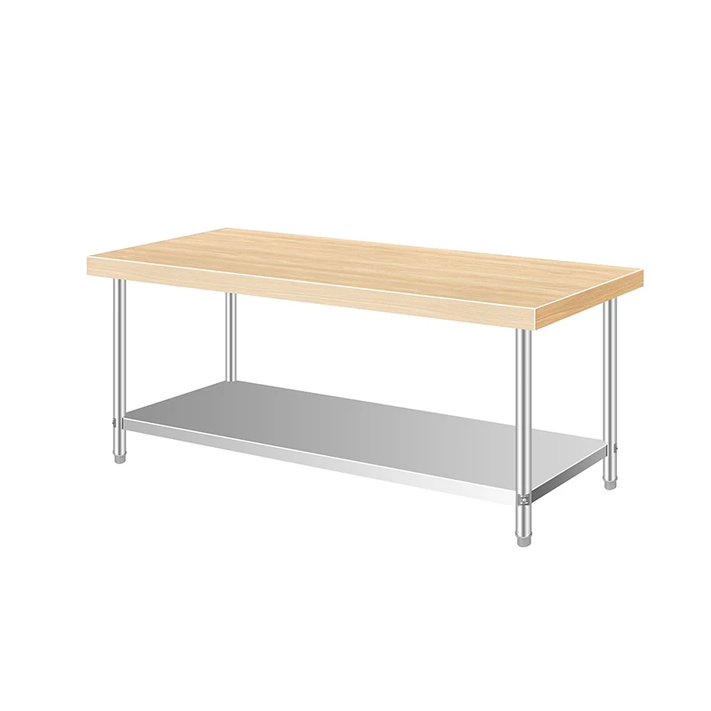 Xiangming Wholesale food prep industrial inox 304 commercial kitchen stainless steel work table bench for restaurant bakery
