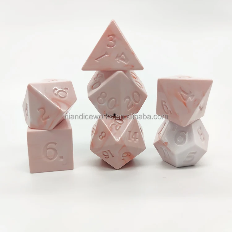 2021 hot sale solid color dice custom luminous effect, used in Dungeons and Dragons adult game