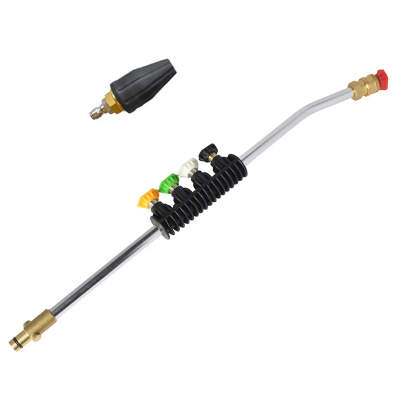 Pressure Washer Wand with 5 Color Spray Nozzles&Rotating Turbo Nozzle, Water gun Lance for Nilfisk/ STIHL