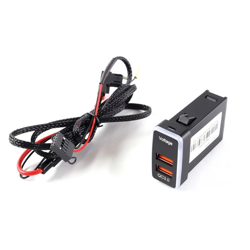 Car Charging Panel Modification Qc 3.0 Fast Charge Car Charger For Toyota Fj Cruiser