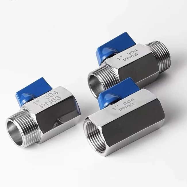 Нержавеющая сталь высокого давления 1/2 дюйма DN15 BSPT NPT с внутренней и наружной резьбой SS304 ручная вода 316L Cf8M PN64 мини шаровой клапан