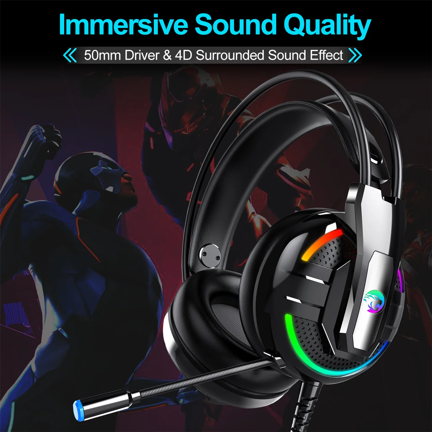 Best selling wired gaming headset comfortable gaming headphones for computer gamer