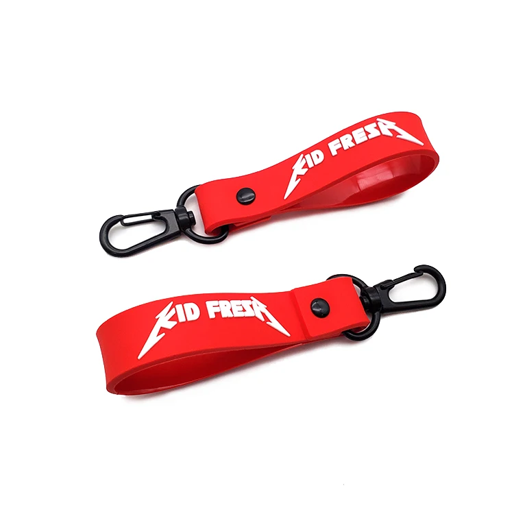 Personalized Heavy Duty Carabiner PVC Keychain Custom Logo Rubber Keychain