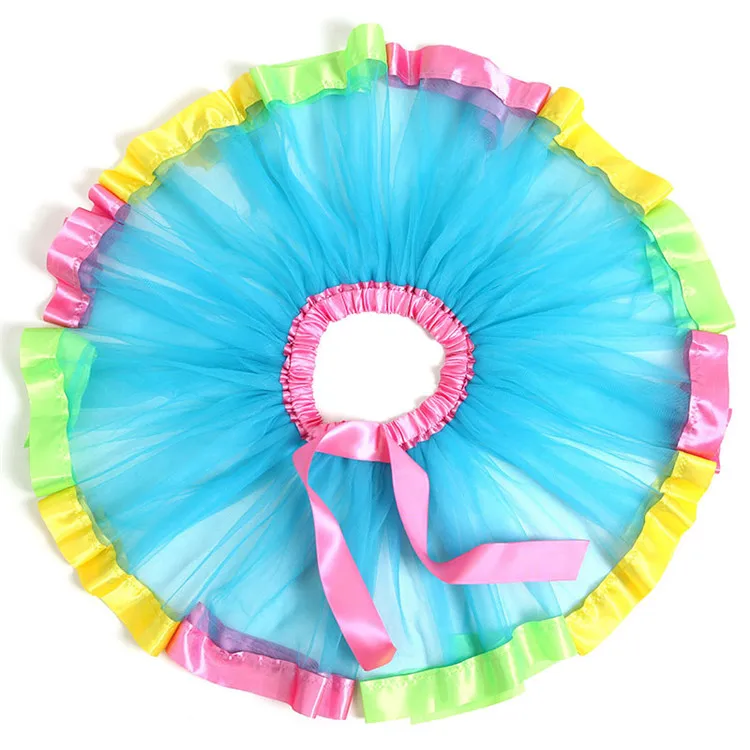 
New Tutu Skirt Baby Girl Skirts Princess Mini Pettiskirt Party Dance Rainbow Tulle Skirts Girls Clothes Children Clothin 