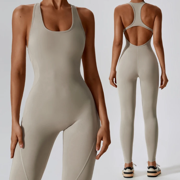 One Piece Fitness Gym Jumpsuit Active Compress Yoga Bodysuit Workout Jumpsuit For Women Hollow Out Yoga Jumpsuit One Piece