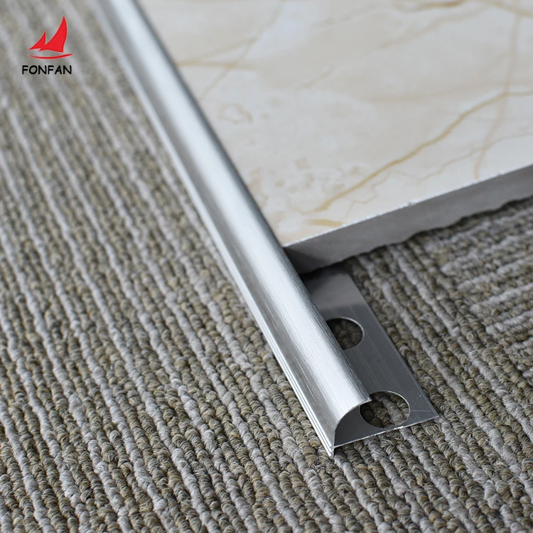 Waterproof Aluminum Transition King T L Square Round Shape Metal Wall Tile Edge Trim Corner Profile Gold Aluminum Tile Trims