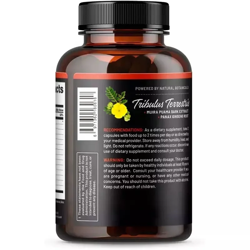 OEM/ODM Natural Men Energy Supplement Panax Ginseng Extract Strengthen Immunity Maca Ginseng Capsules