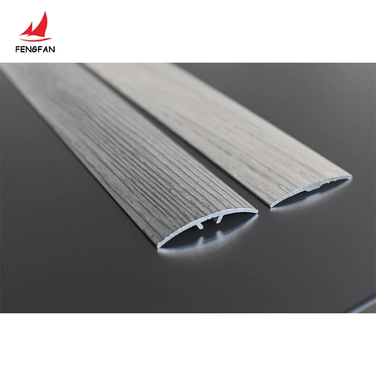 Reducer transition cover trim profile  wood effect  aluminum tile accessories flooring trims decorative metal strip
