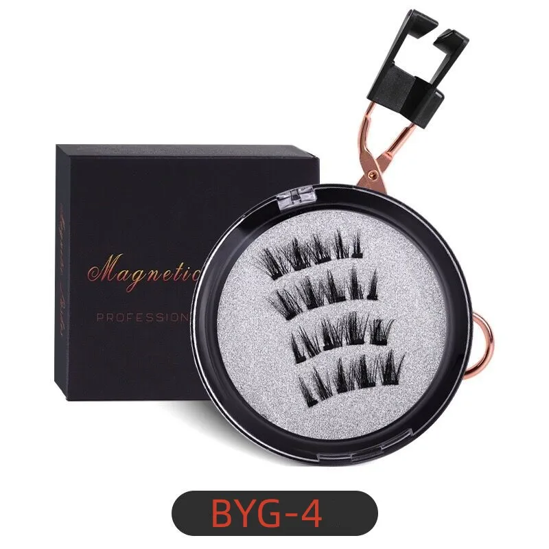 Factory Price Power Grip Magnetic Eye Lashes Kit Magnets 3d Natural Eyelash without Glue without Eyeliner