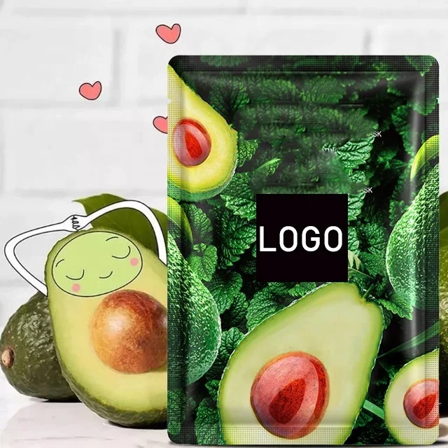 Private Label Fruit Face Mask Skin Care Organic Vitamin C Vegan Sheet Mask Whitening Moisturizing Plant Extract Facial Mask