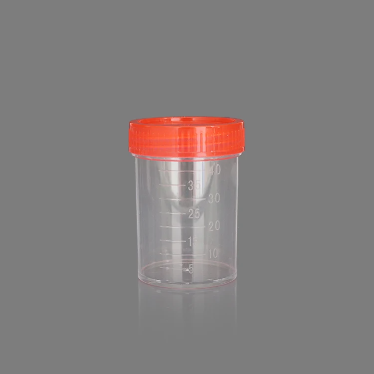 Factory wholesale disposable sputum cup with lid for aseptic sampling and collection of sample specimens