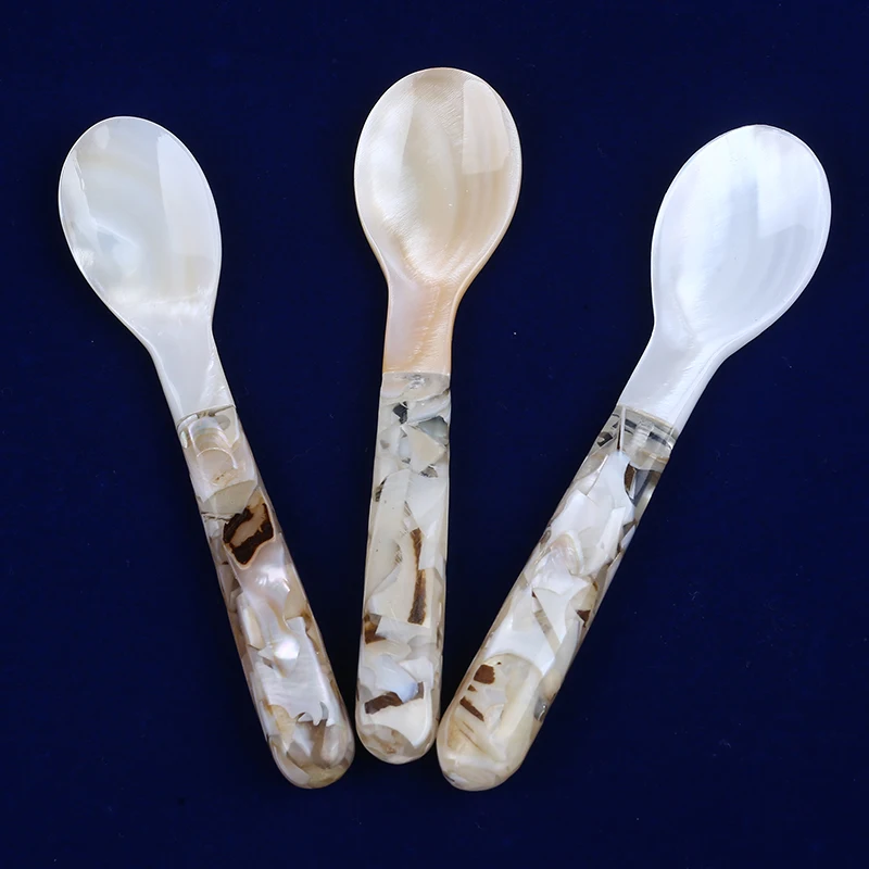 Caviar Spoon for Fancy Wholesale Exquisite Nacre Mother of Pearl 12cm mother of pearl shell caviar